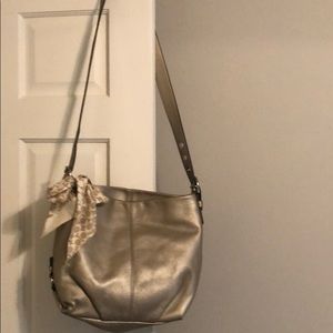 Silver coach crossbody